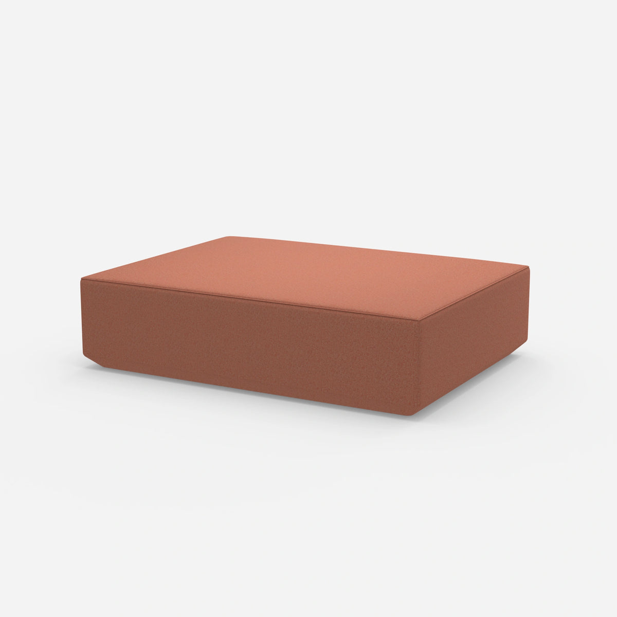 Großer moderner Pouf 160 cm breit von der Seite