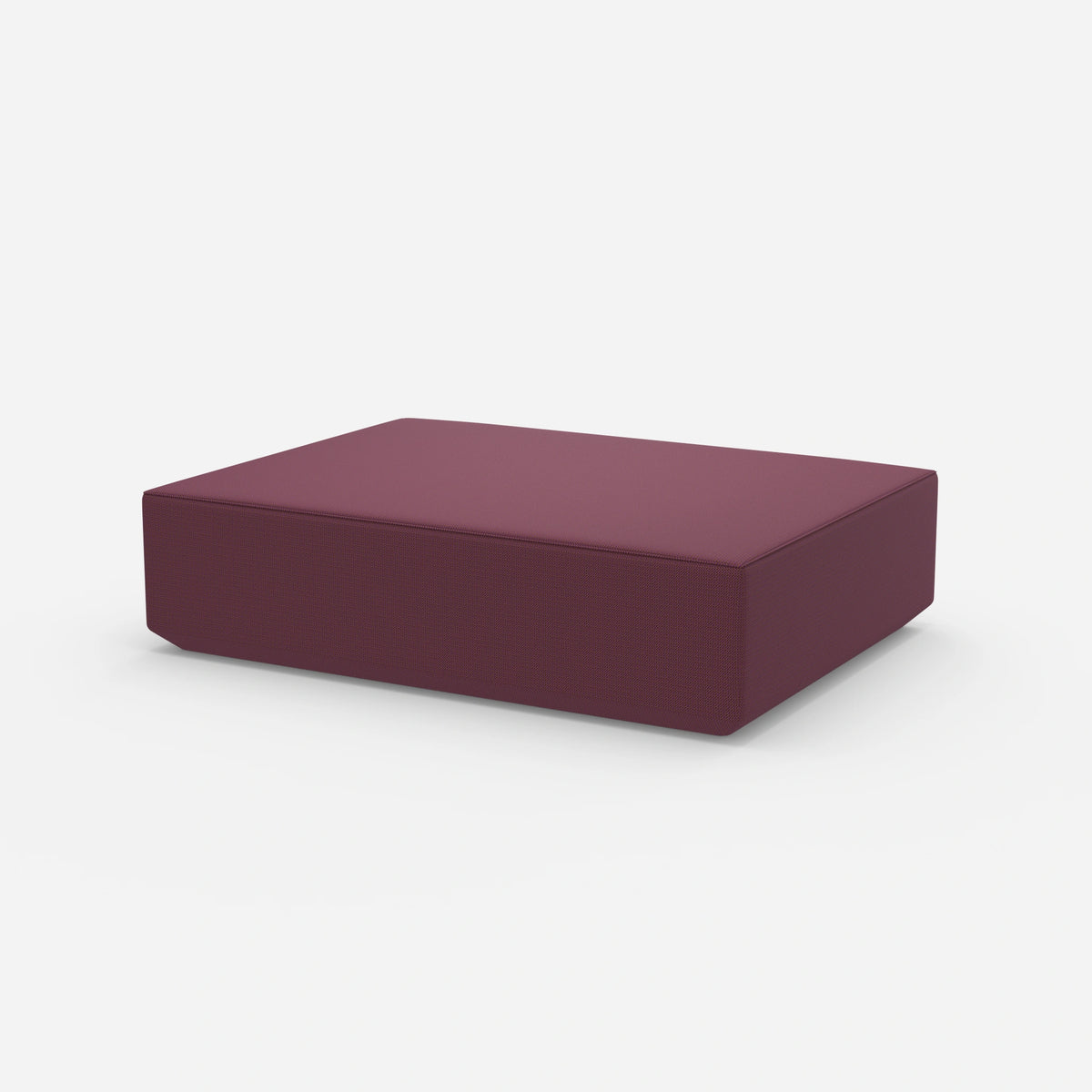 Großer moderner Pouf 160 cm breit von der Seite