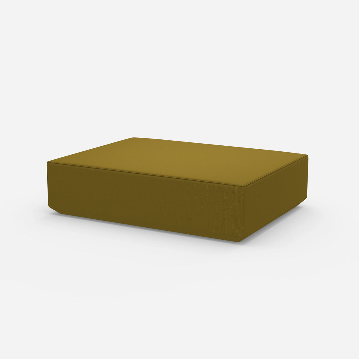 Großer moderner Pouf 160 cm breit von der Seite