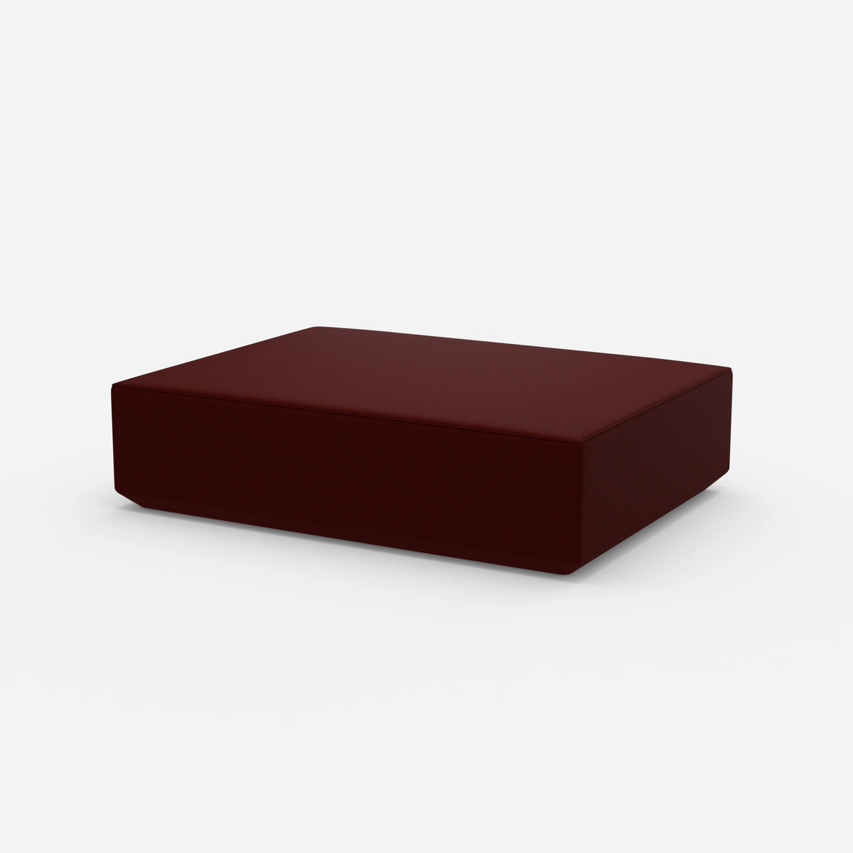 Großer moderner Pouf 160 cm breit von der Seite