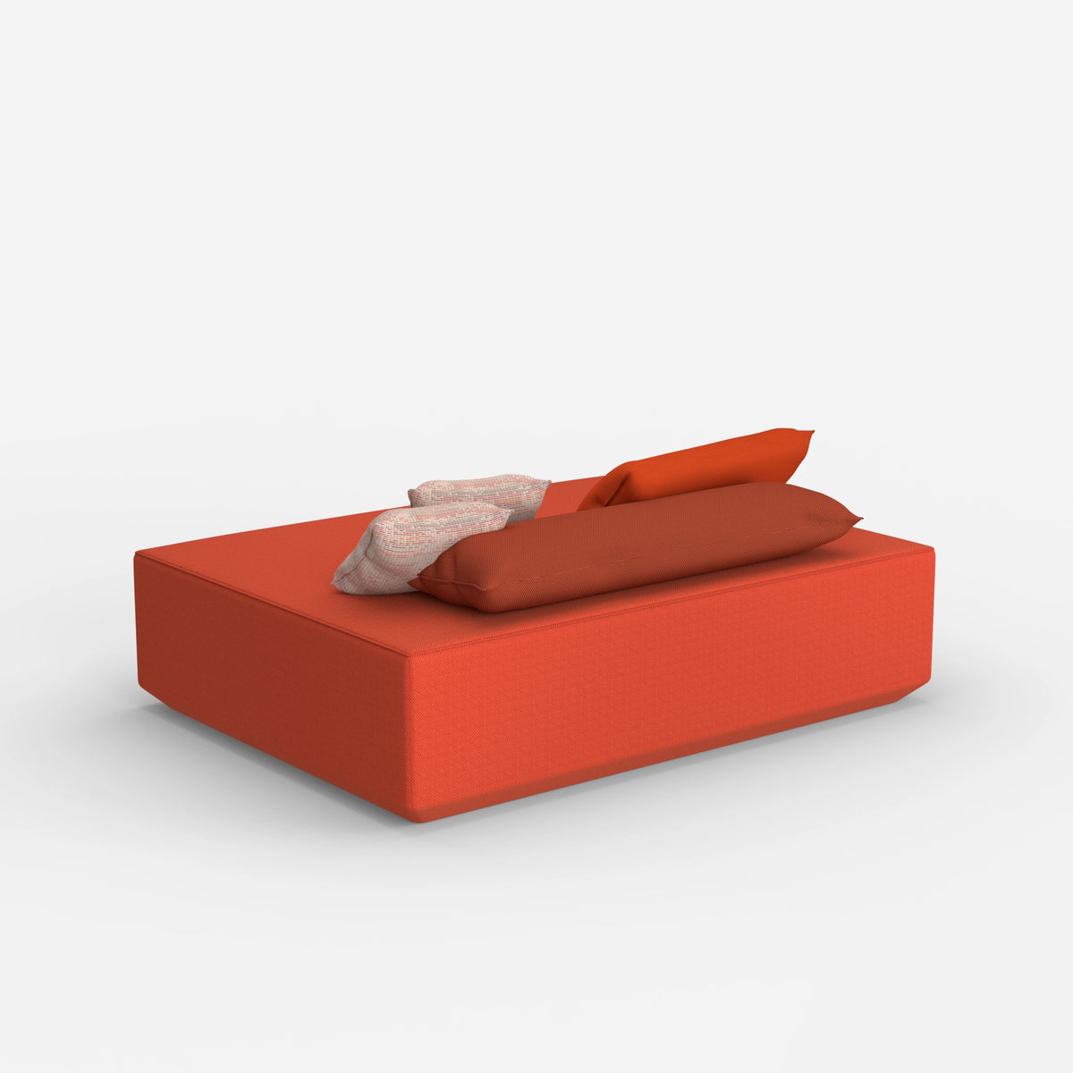 Großer Sitzpouf von hinten