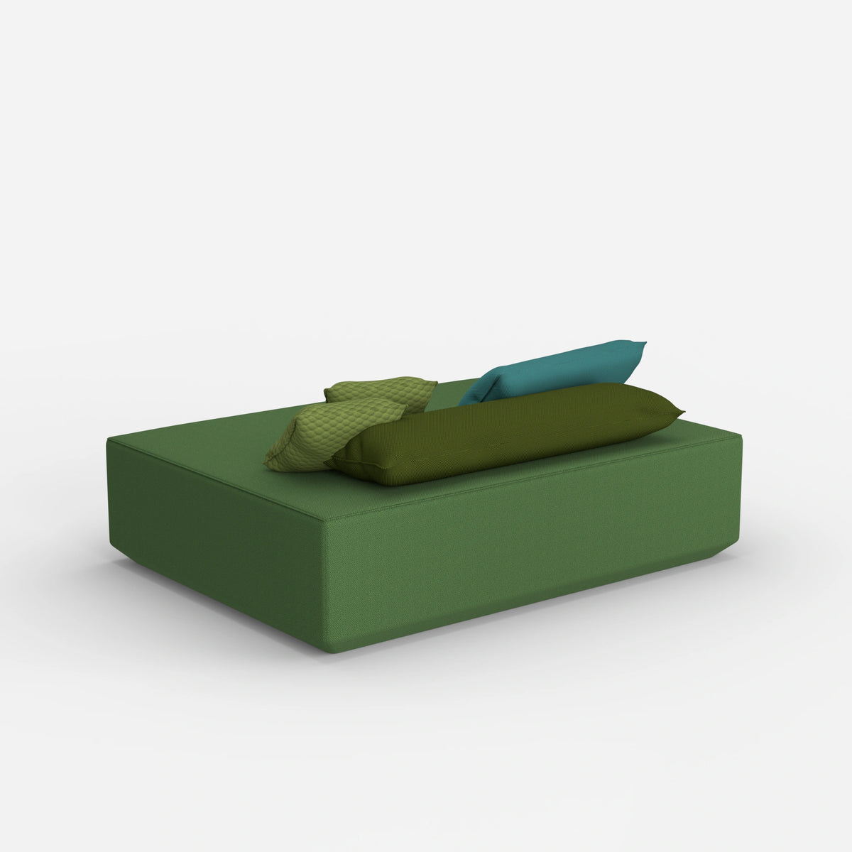 Großer Sitzpouf von hinten
