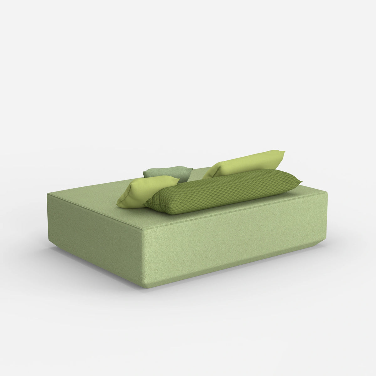 Großer Sitzpouf von hinten