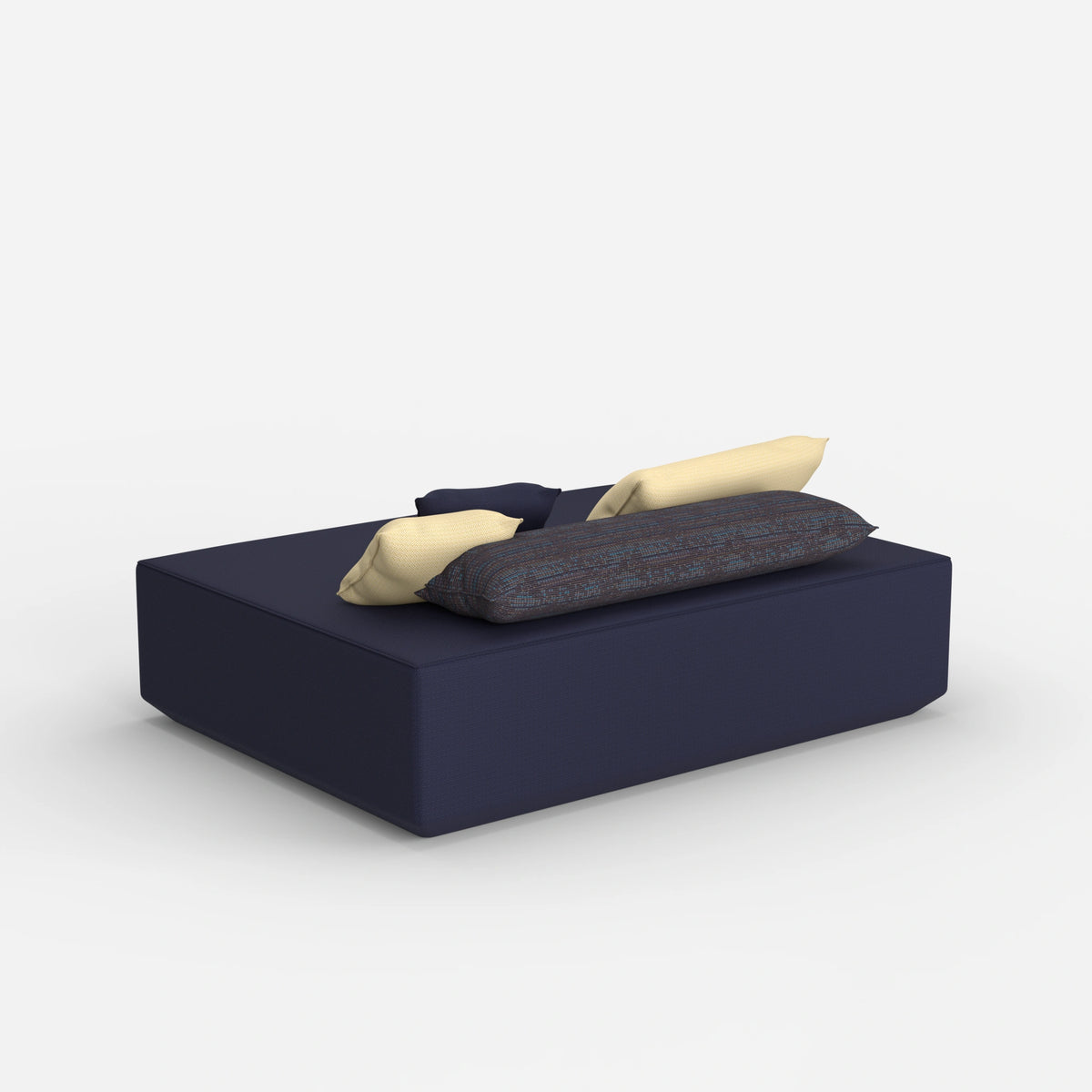 Großer Sitzpouf von hinten
