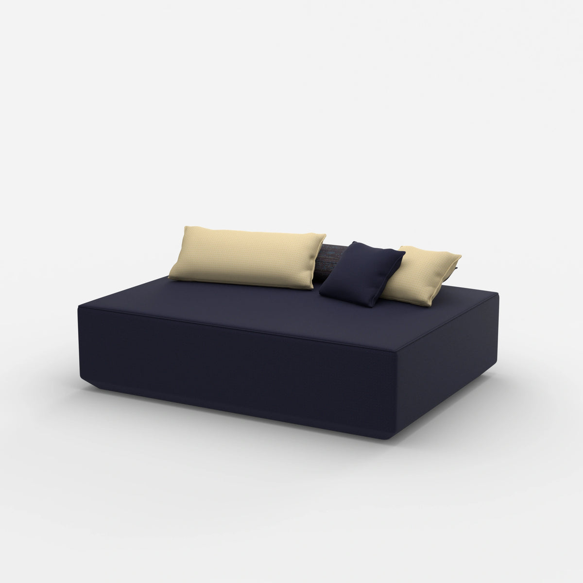 Großer Sitzpouf von der Seite