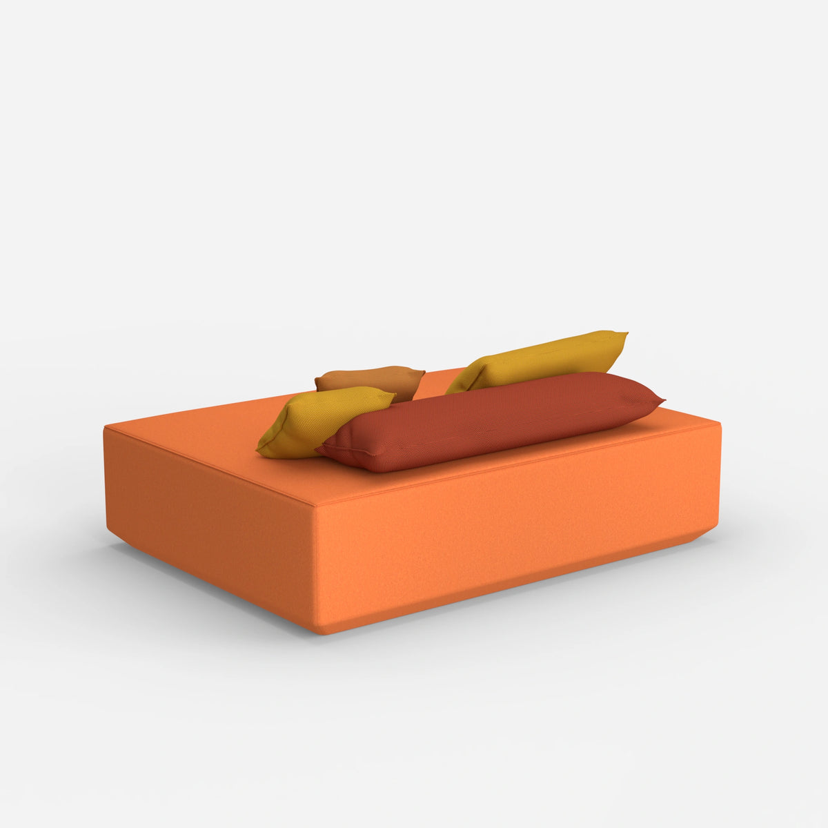 Großer Sitzpouf von hinten