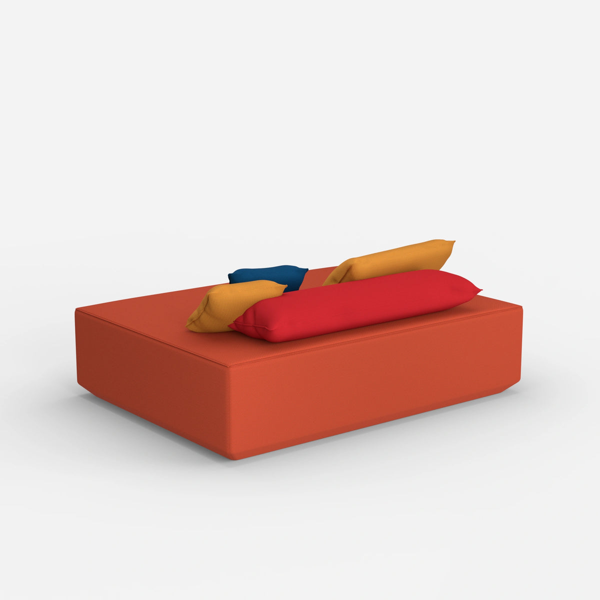 Großer Sitzpouf von hinten