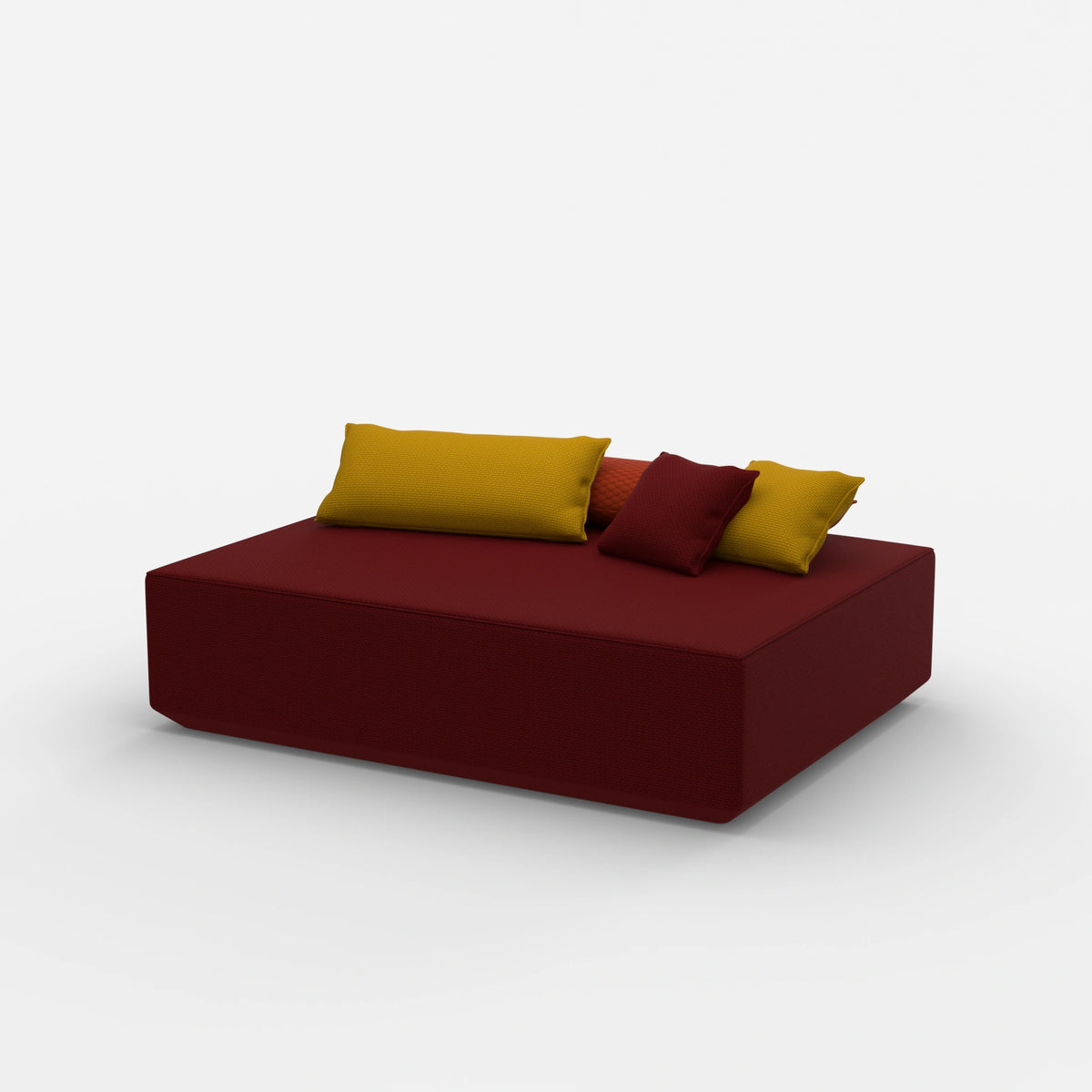 Großer Sitzpouf von der Seite