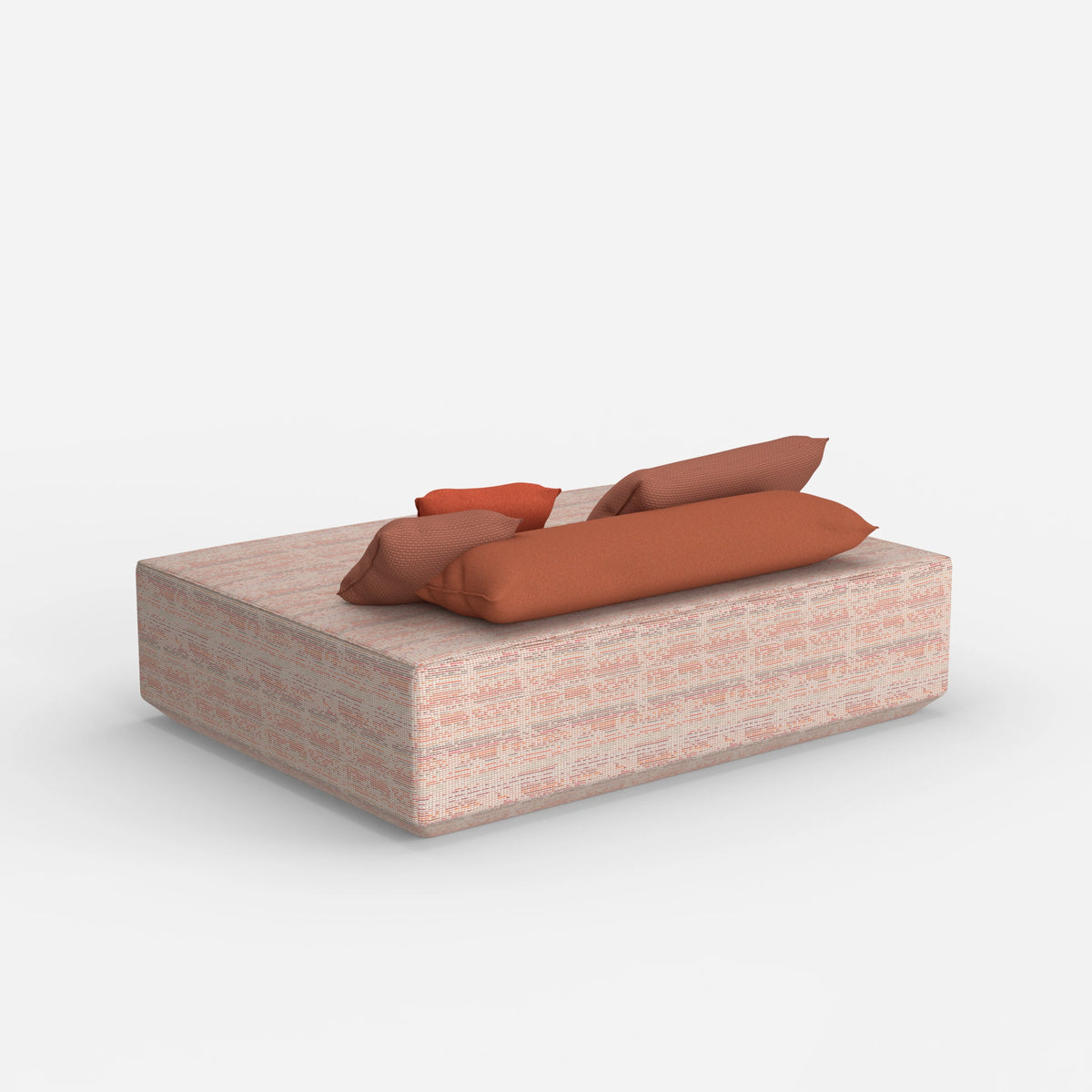 Großer Sitzpouf von hinten