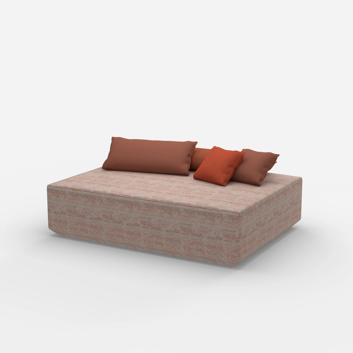 Großer Sitzpouf von der Seite