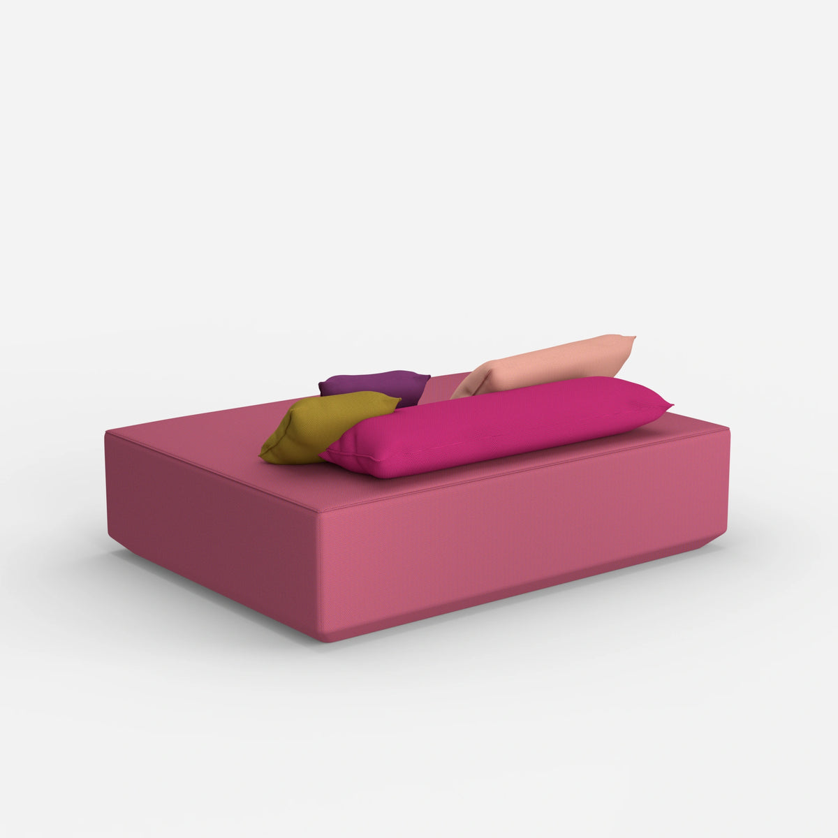 Großer Sitzpouf von hinten