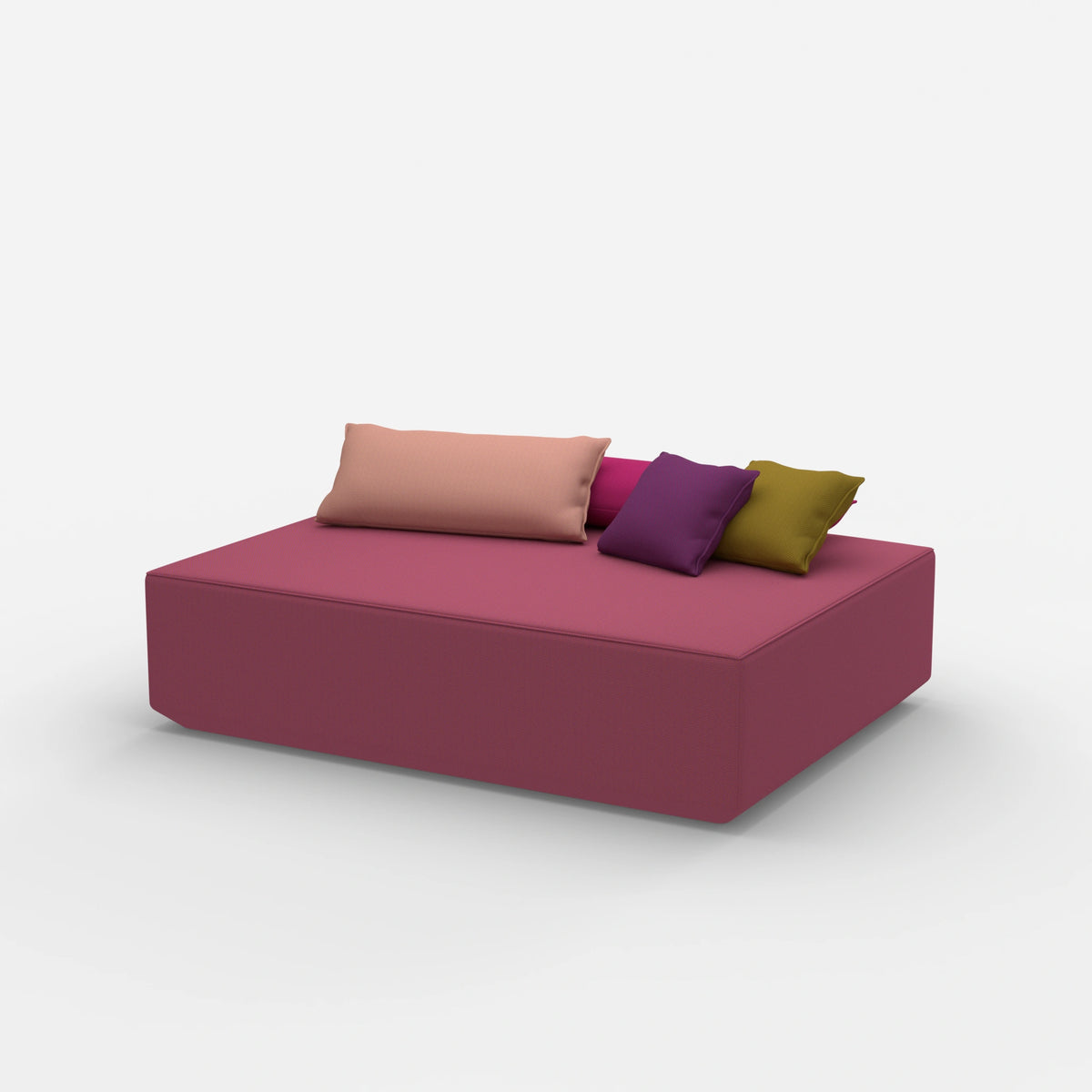 Großer Sitzpouf von der Seite