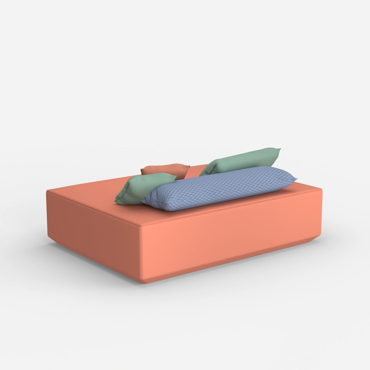 Großer Sitzpouf von hinten