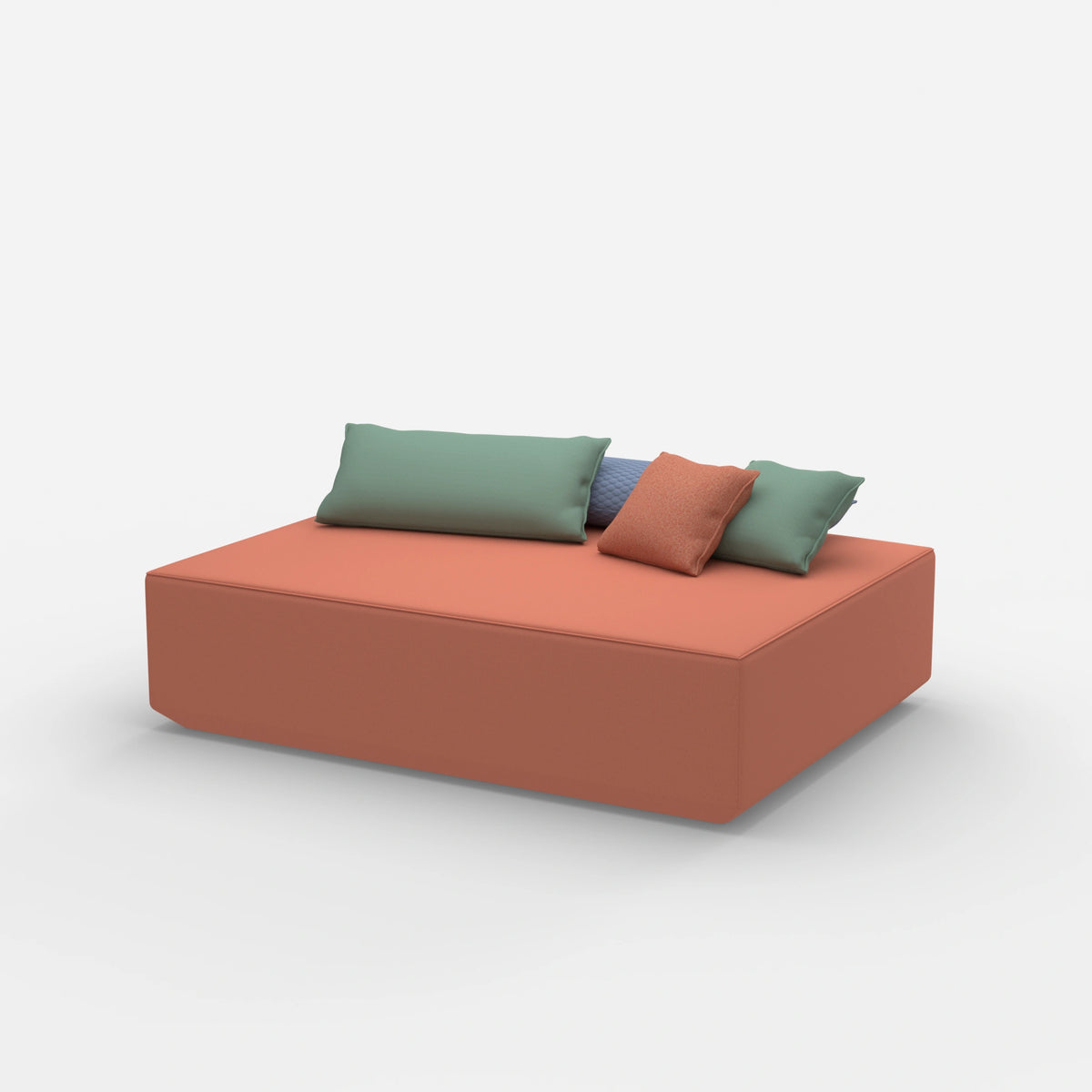 Großer Sitzpouf von der Seite