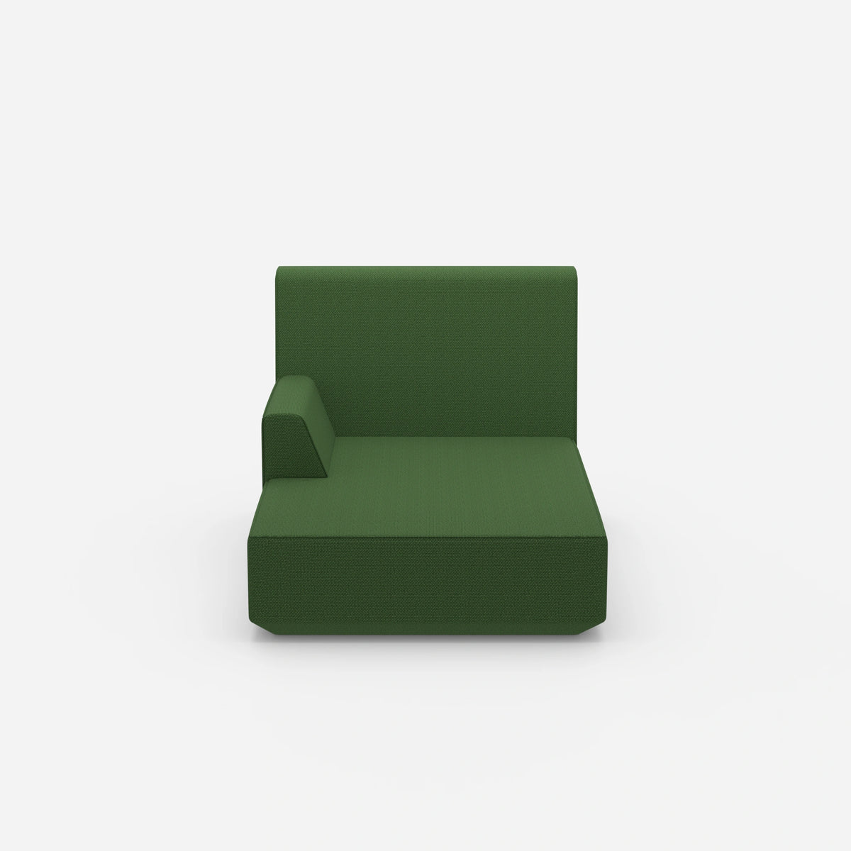 Grüne Recamiere von vorne