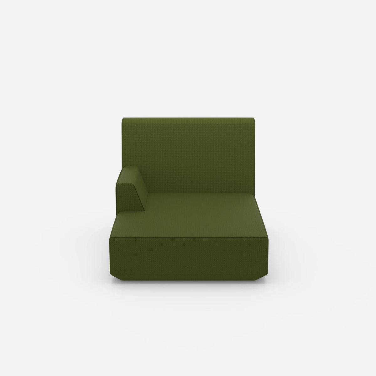 Grüne Recamiere von vorne