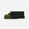 Banc vert vu de face