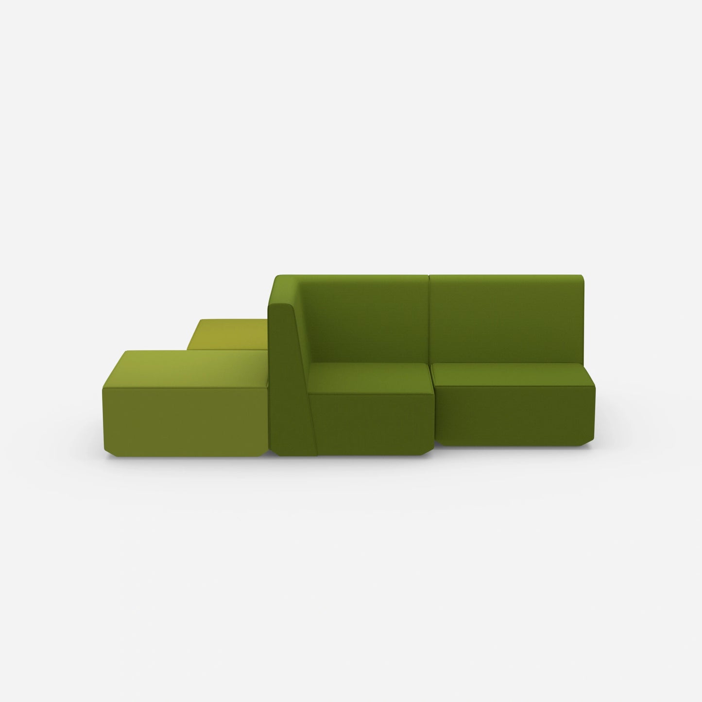 Banc vert vu de face