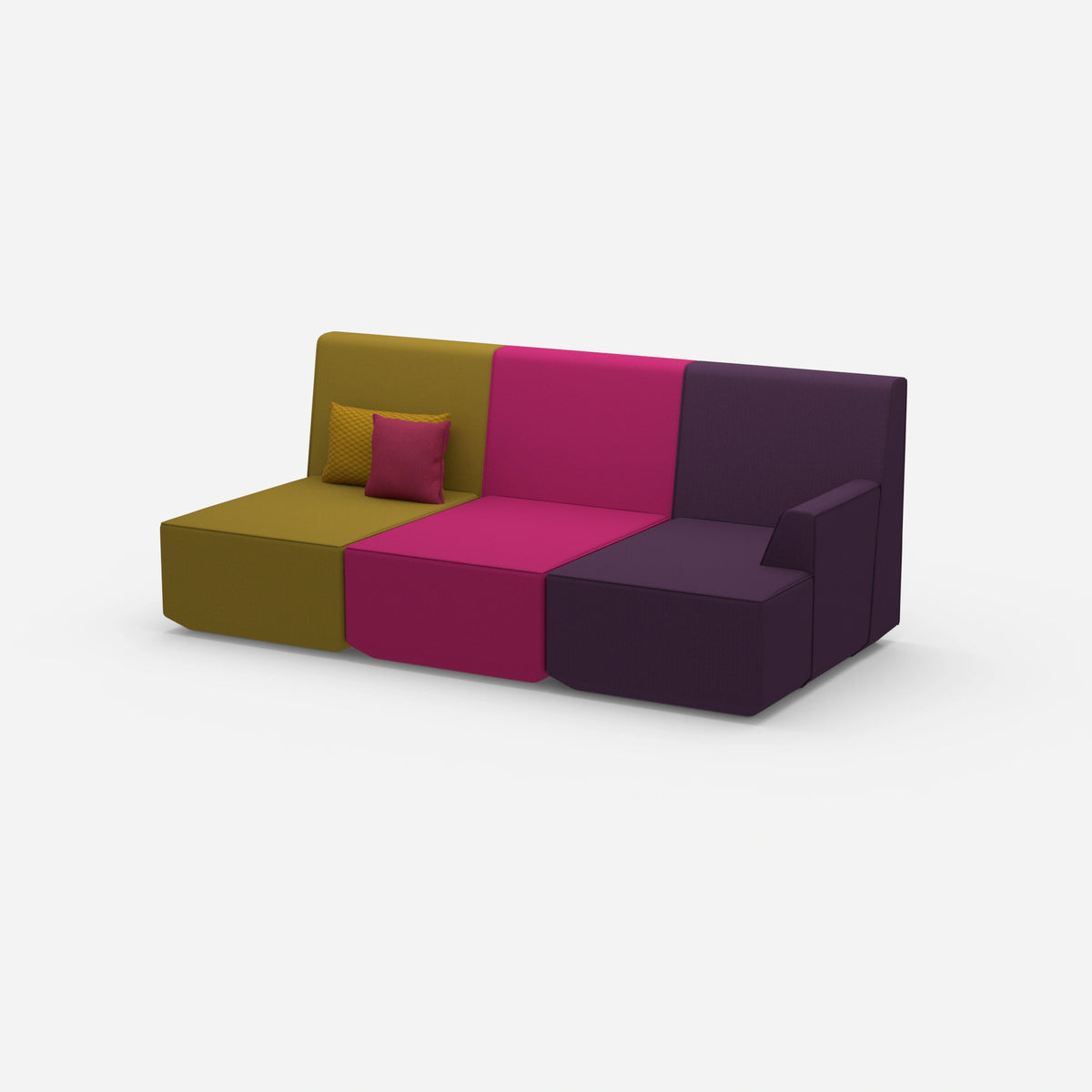Heimkino Sofa 3 Sitzer von der Seite