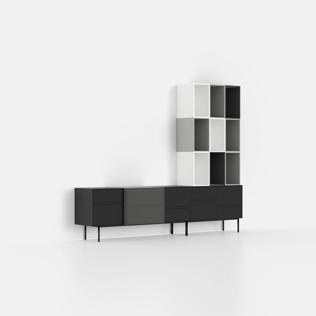 HIFI-Regal RK1004 von der rechten Seite