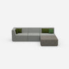 Hochwertiges modulares Ecksofa von vorne