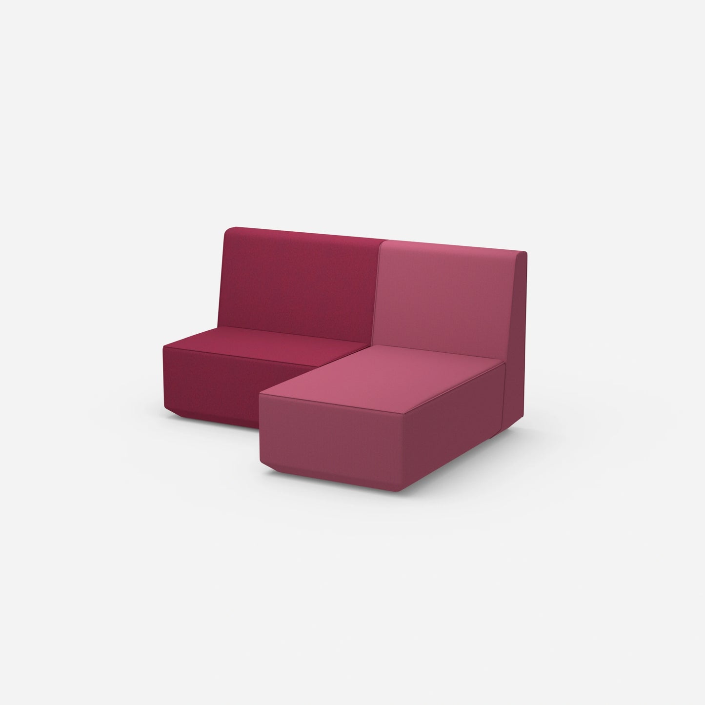 Kleine Couch mit hoher Rückenlehne von der Seite