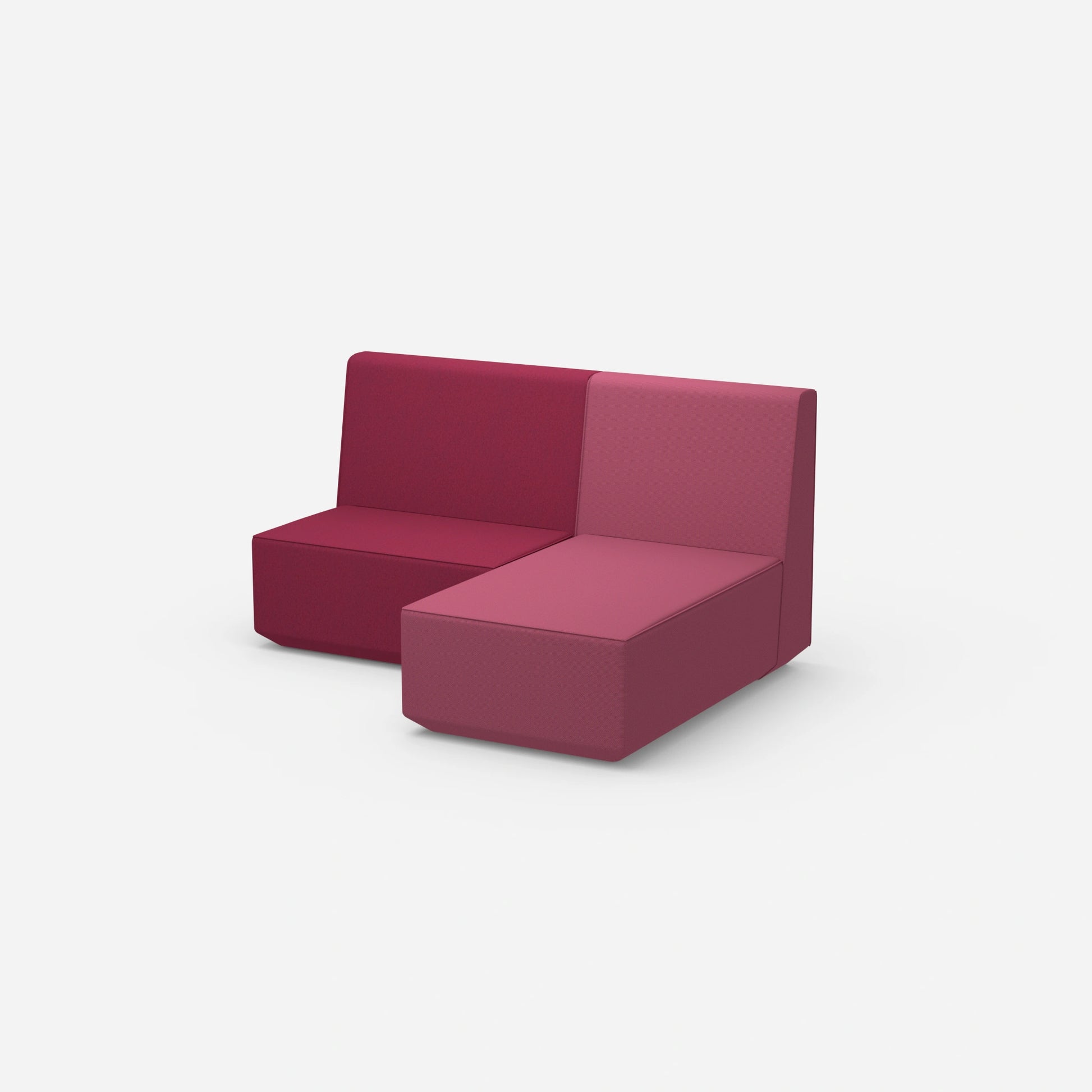Kleine Couch mit hoher Rückenlehne von der Seite