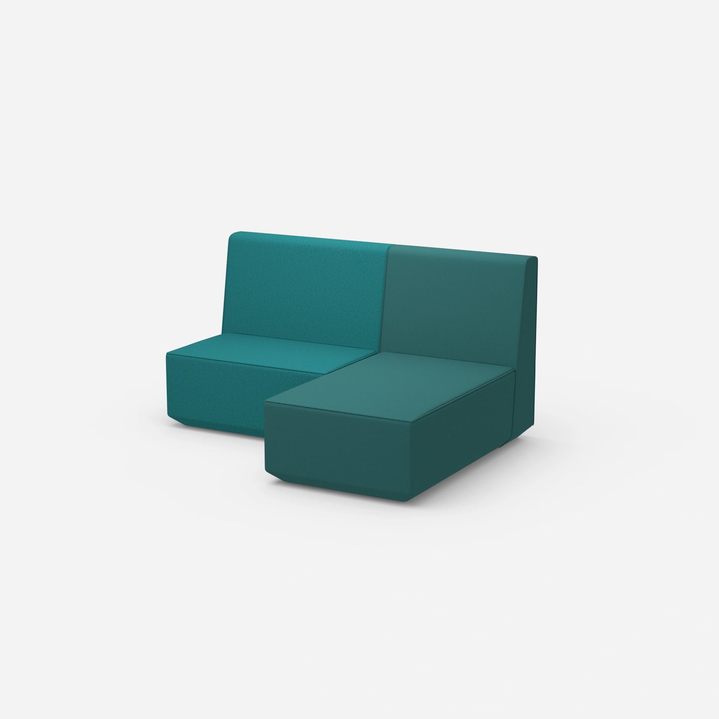 Kleine Couch mit hoher Rückenlehne von der Seite
