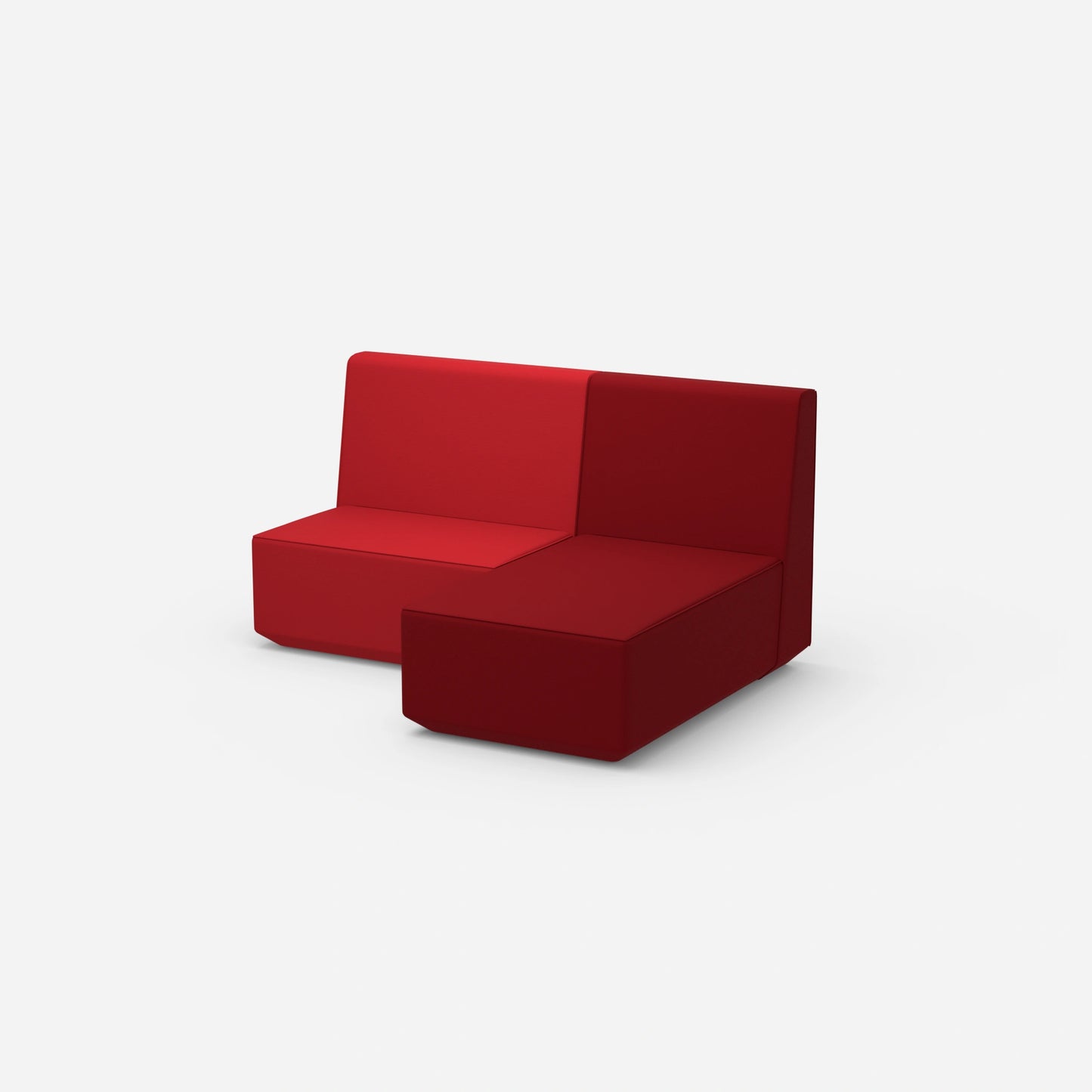 Kleine Couch mit hoher Rückenlehne von der Seite