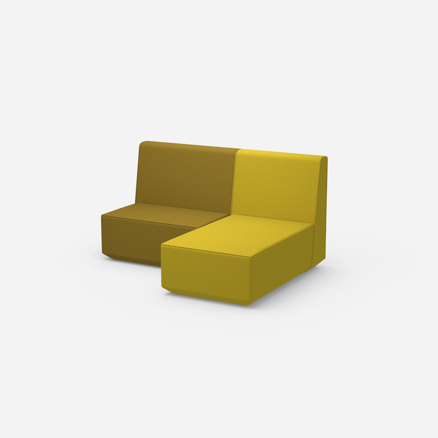 Kleine Couch mit hoher Rückenlehne von der Seite