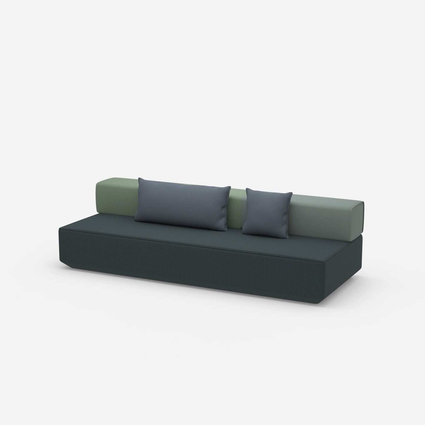 Kleine Schlafcouch von der Seite