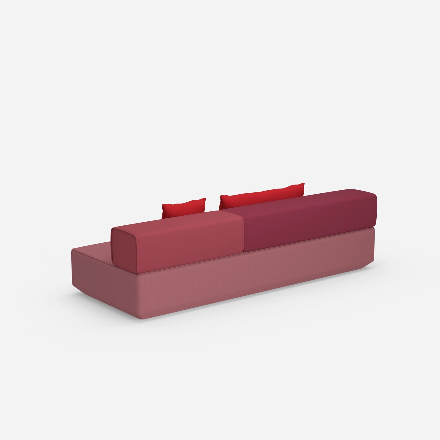 Kleine Schlafcouch von hinten