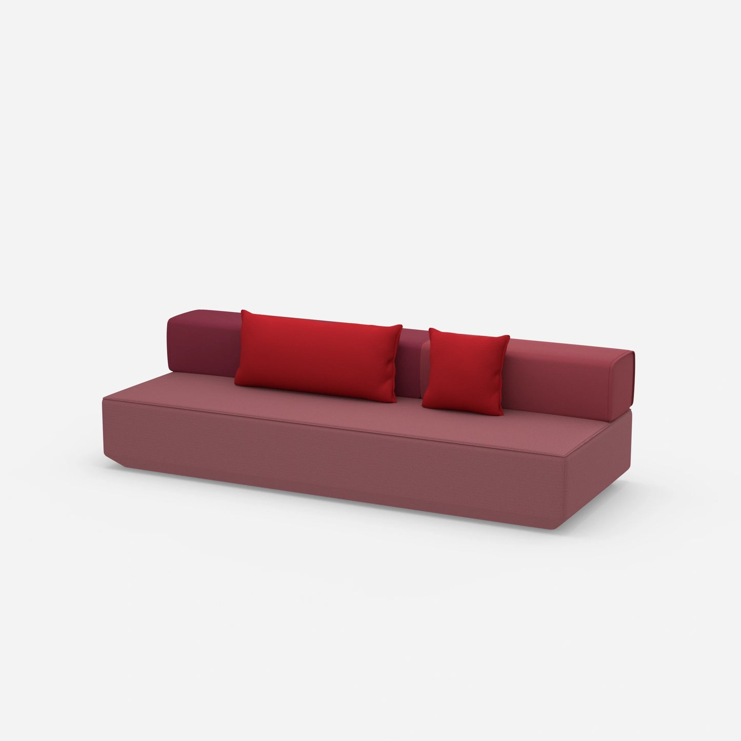 Kleine Schlafcouch von der Seite