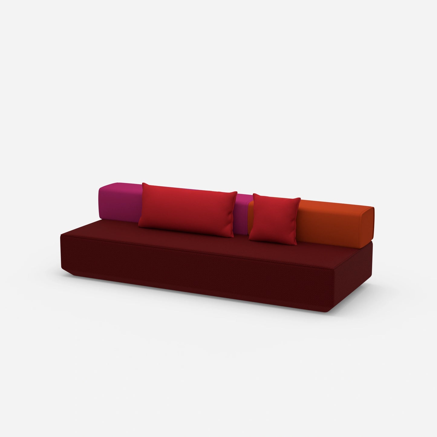 Kleine Schlafcouch von der Seite