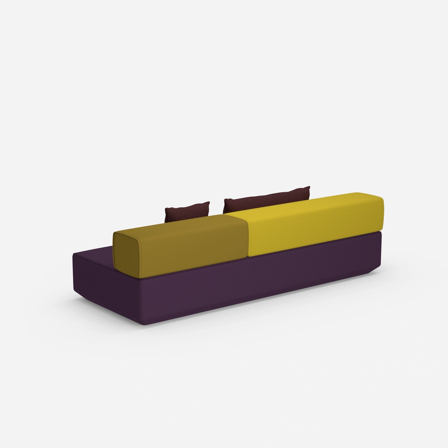 Kleine Schlafcouch von hinten
