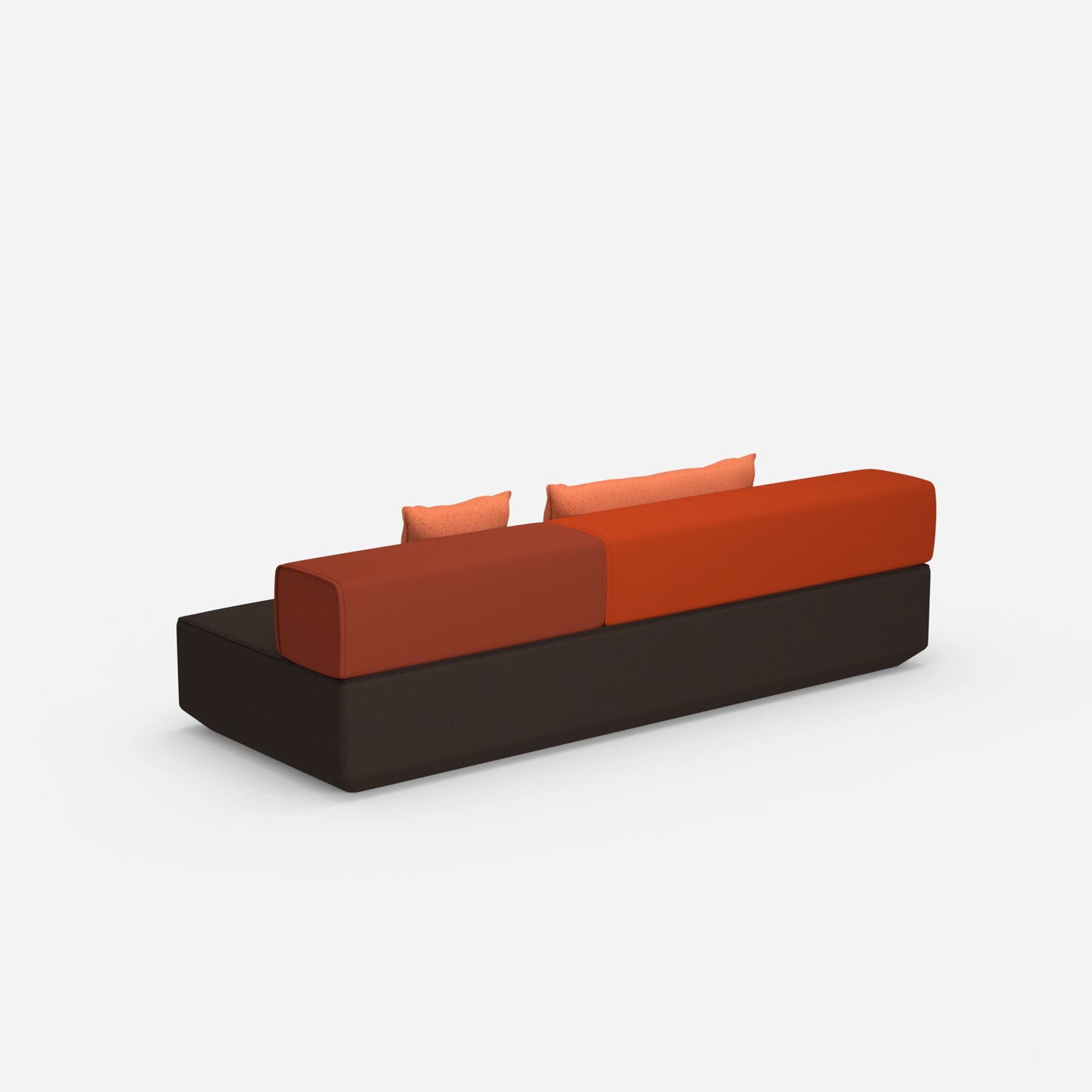 Kleine Schlafcouch von hinten