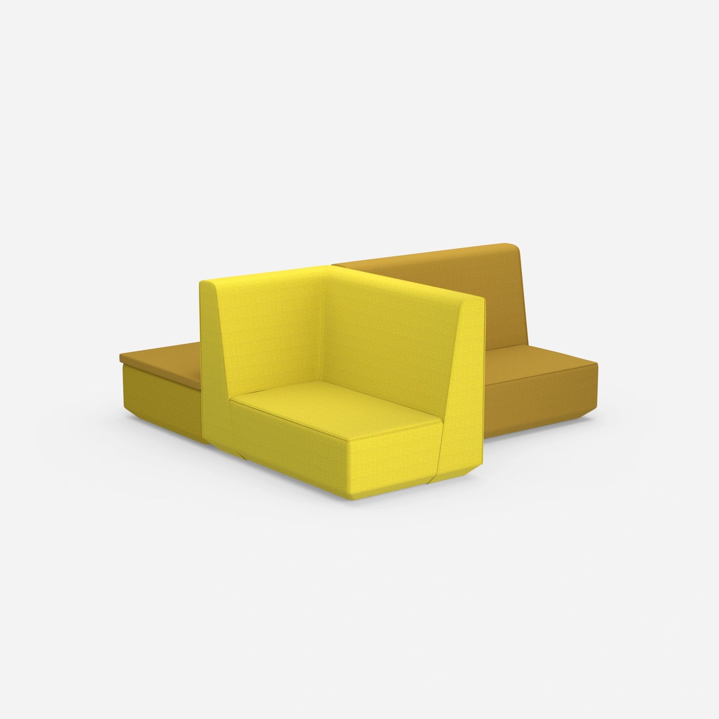 Kompaktes Schlafsofa von hinten