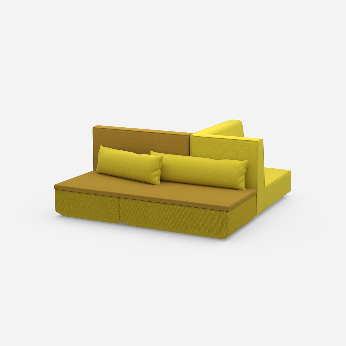 Kompaktes Schlafsofa von der Seite