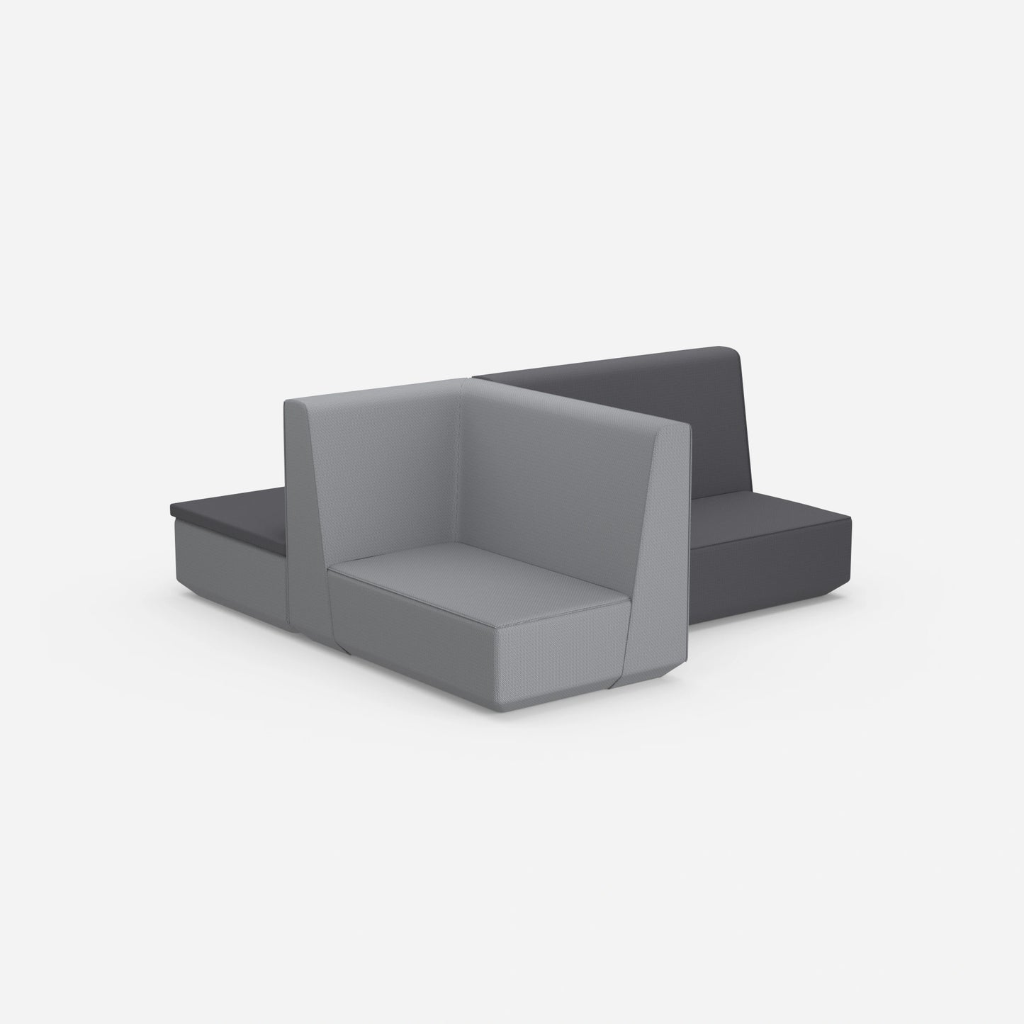 Kompaktes Schlafsofa von hinten