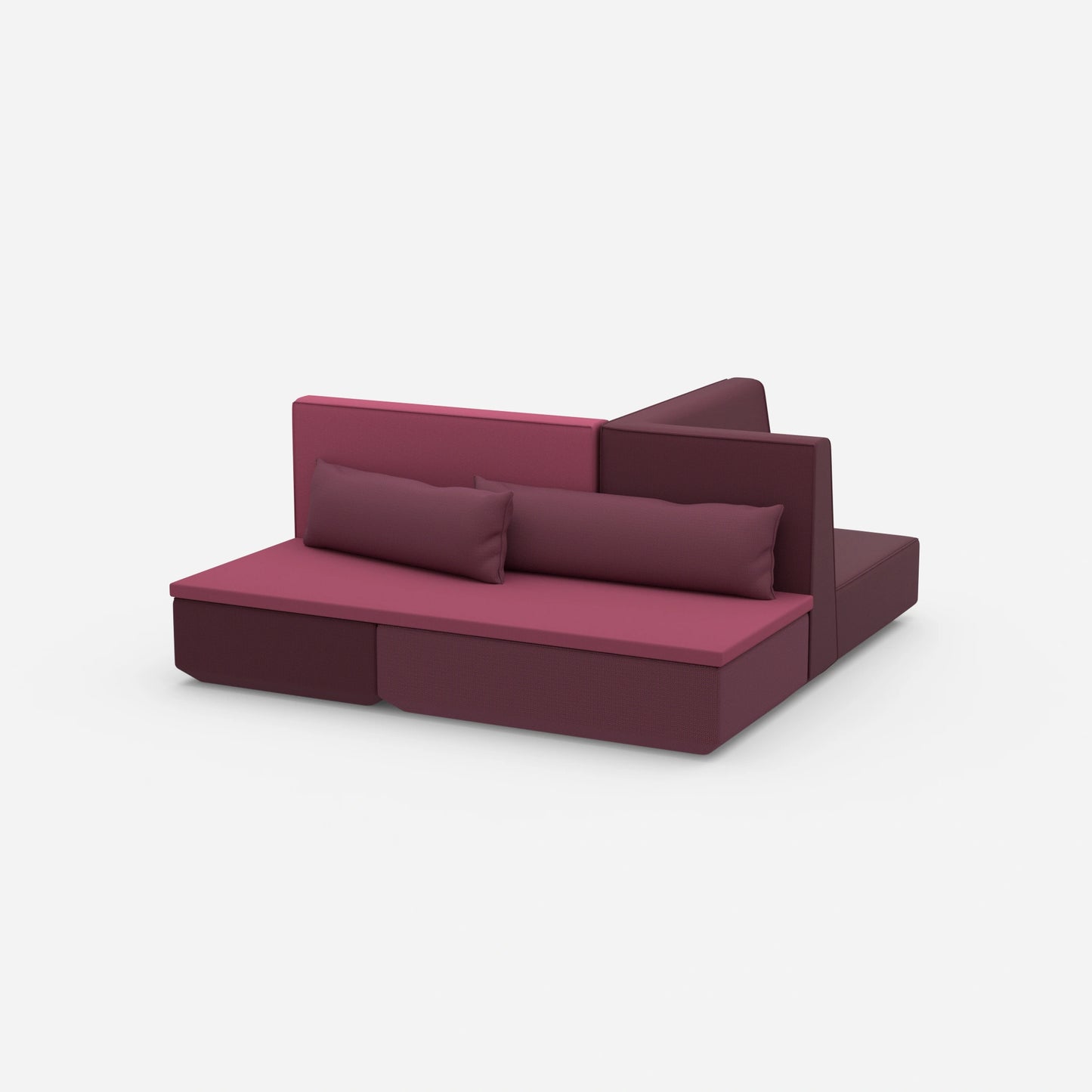 Kompaktes Schlafsofa von der Seite