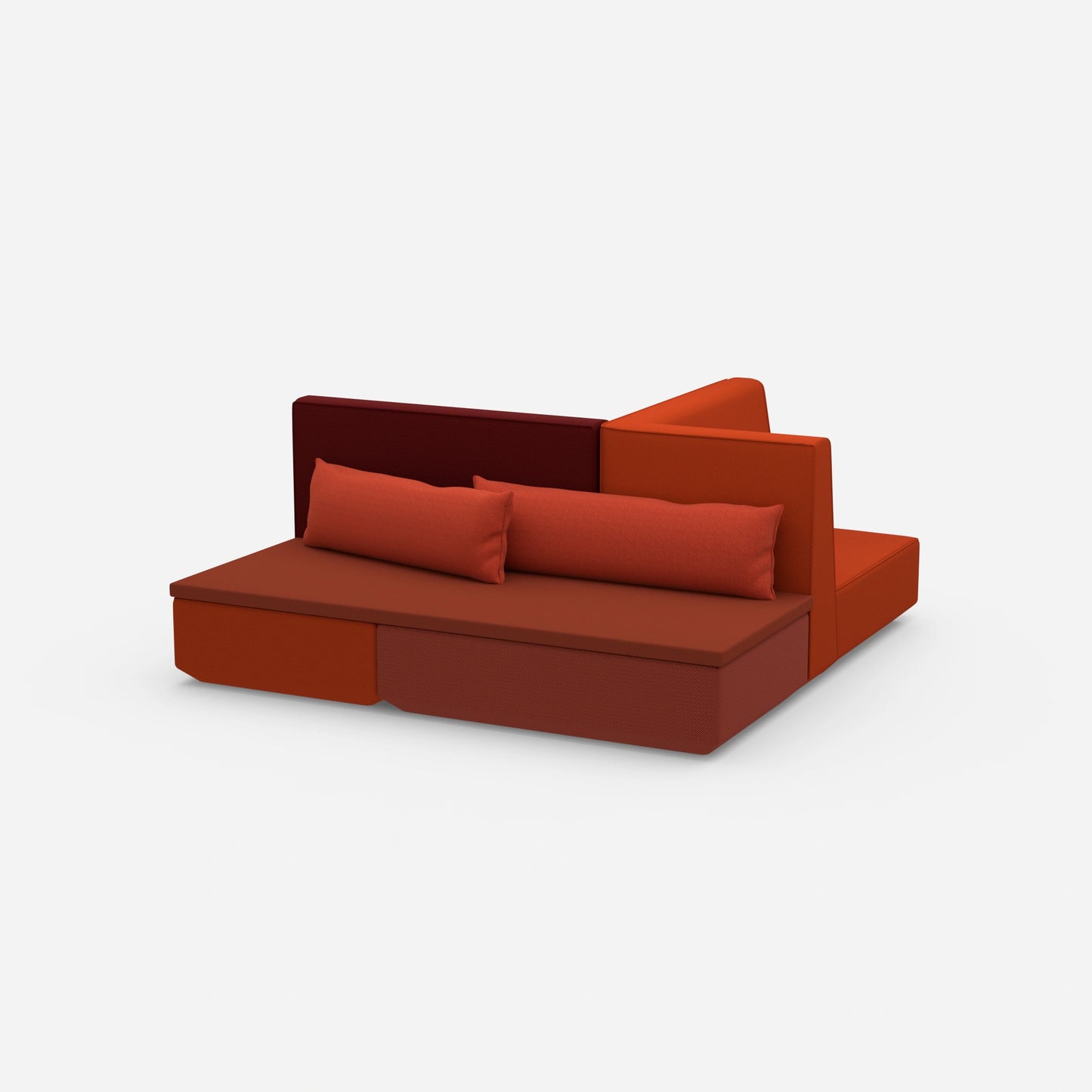 Kompaktes Schlafsofa von der Seite