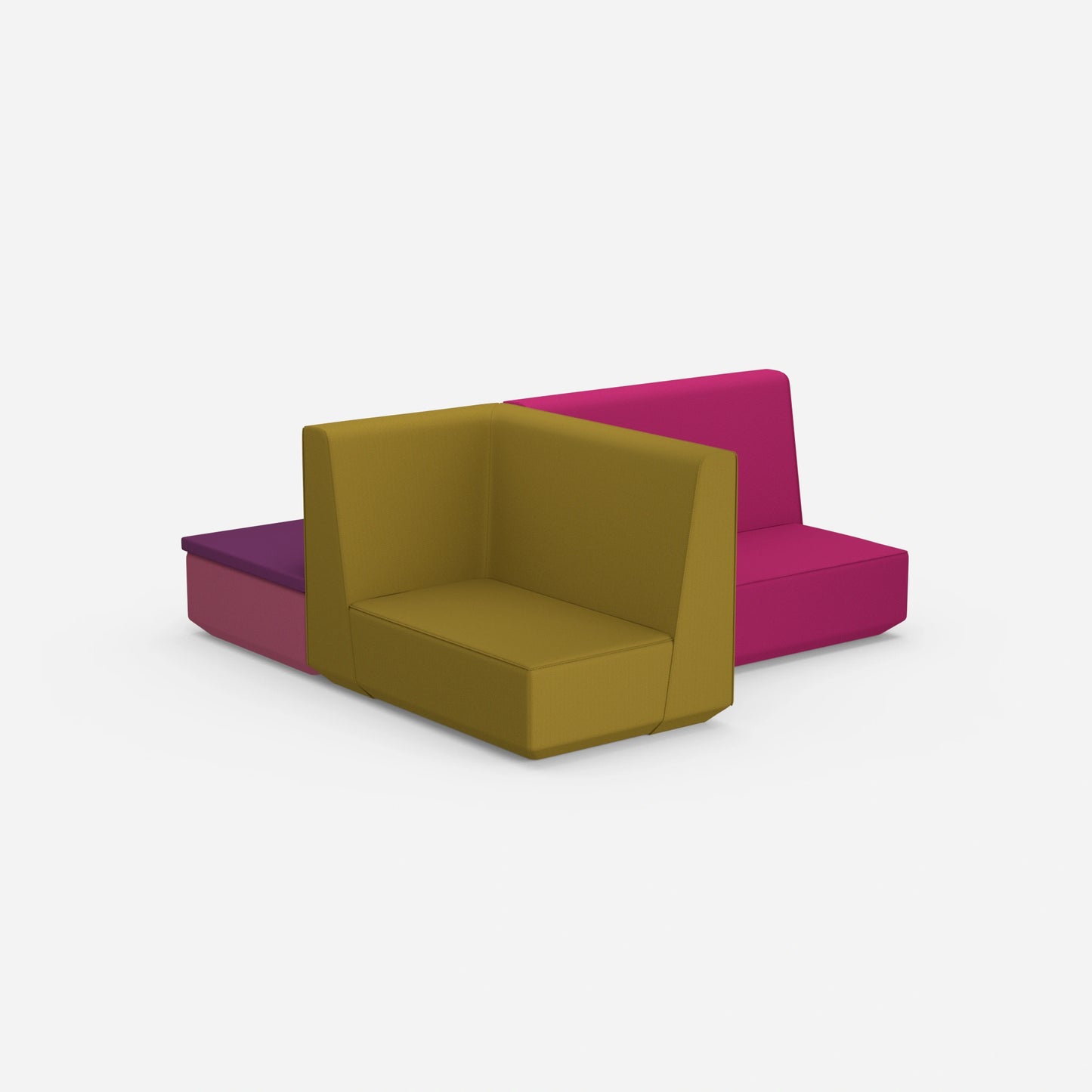 Kompaktes Schlafsofa von hinten