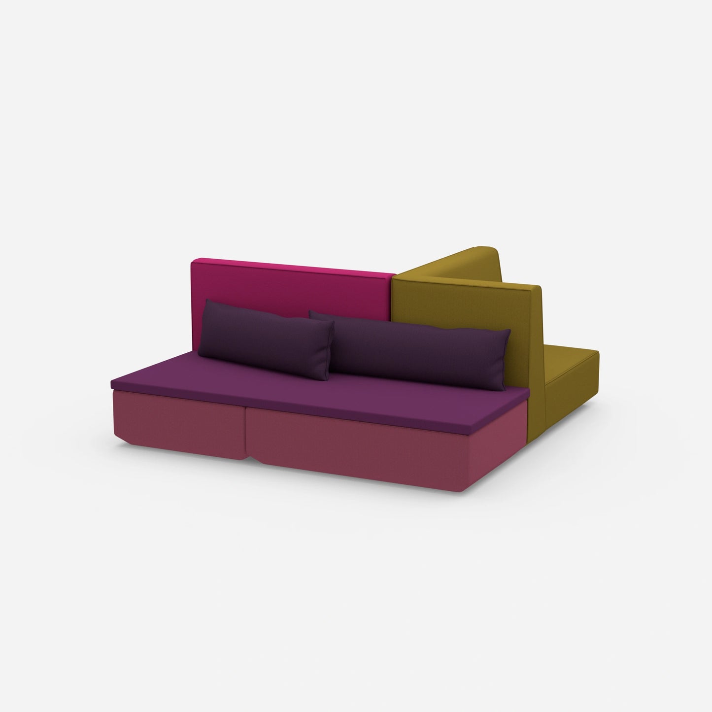 Kompaktes Schlafsofa von der Seite