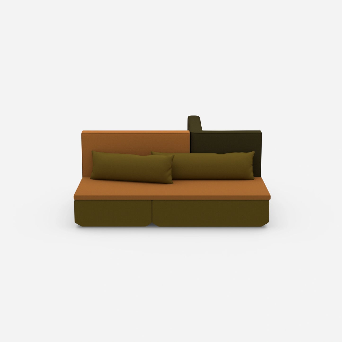 Kompaktes Schlafsofa von vorne