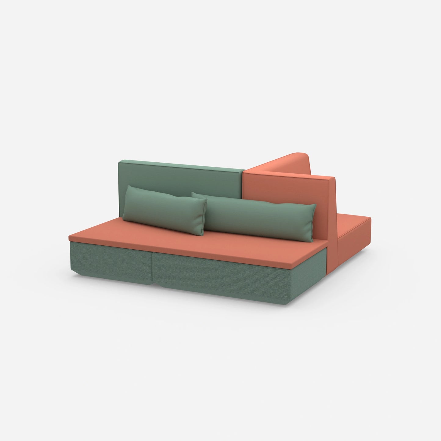 Kompaktes Schlafsofa von der Seite