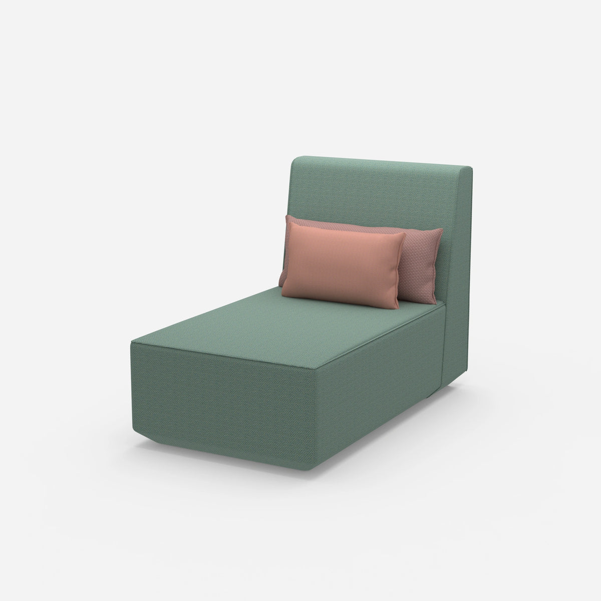 Moderne Design-Recamiere von der Seite