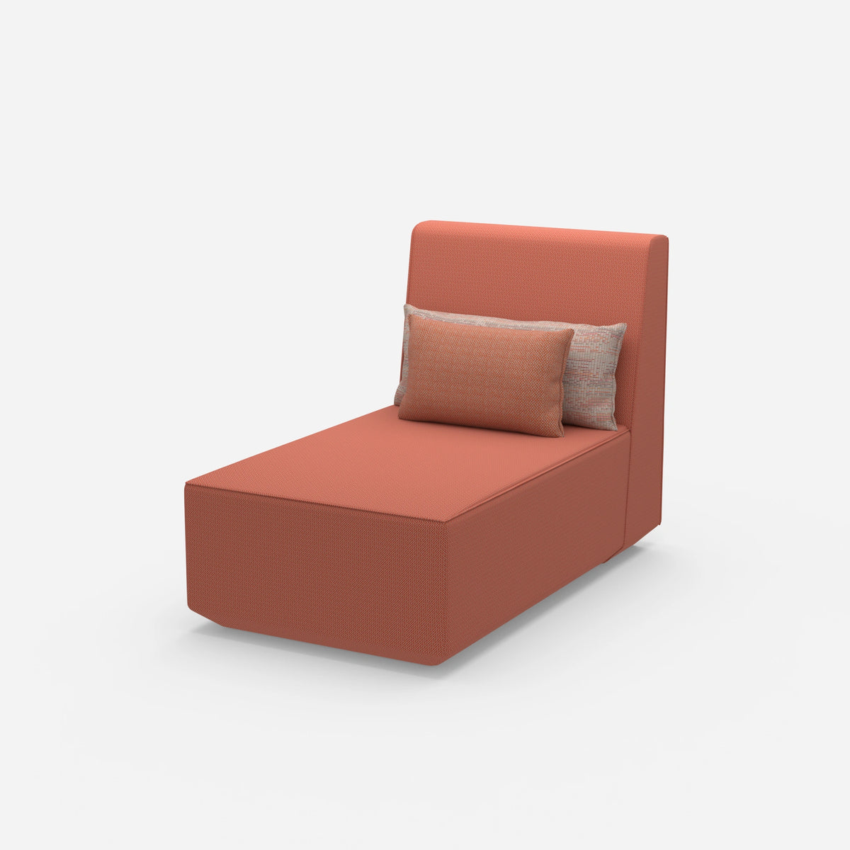 Moderne Design-Recamiere von der Seite