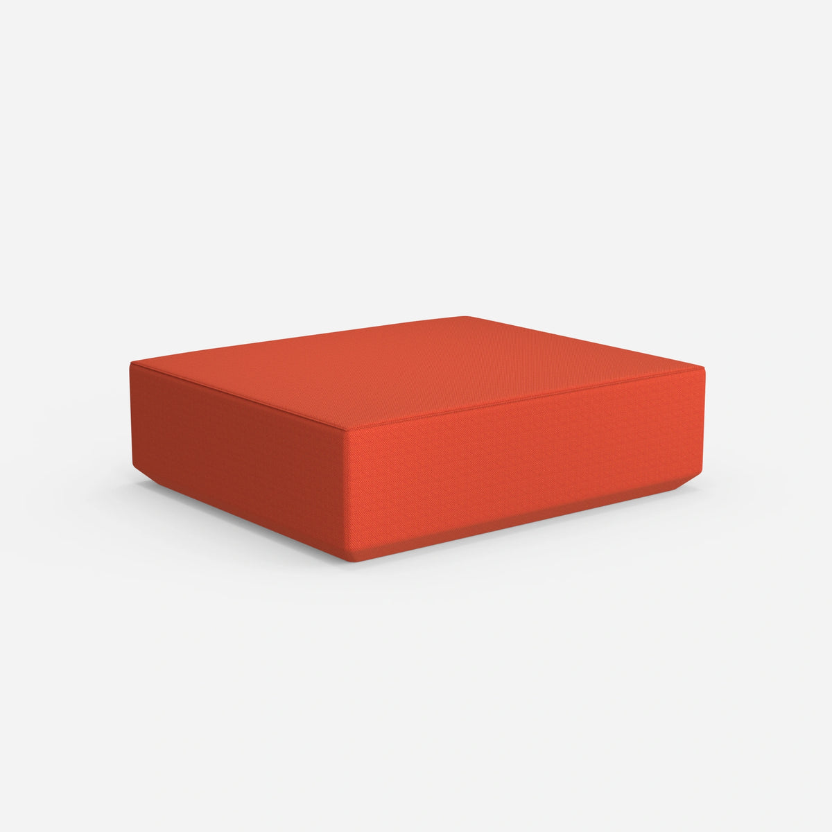 Moderner großer Pouf von hinten