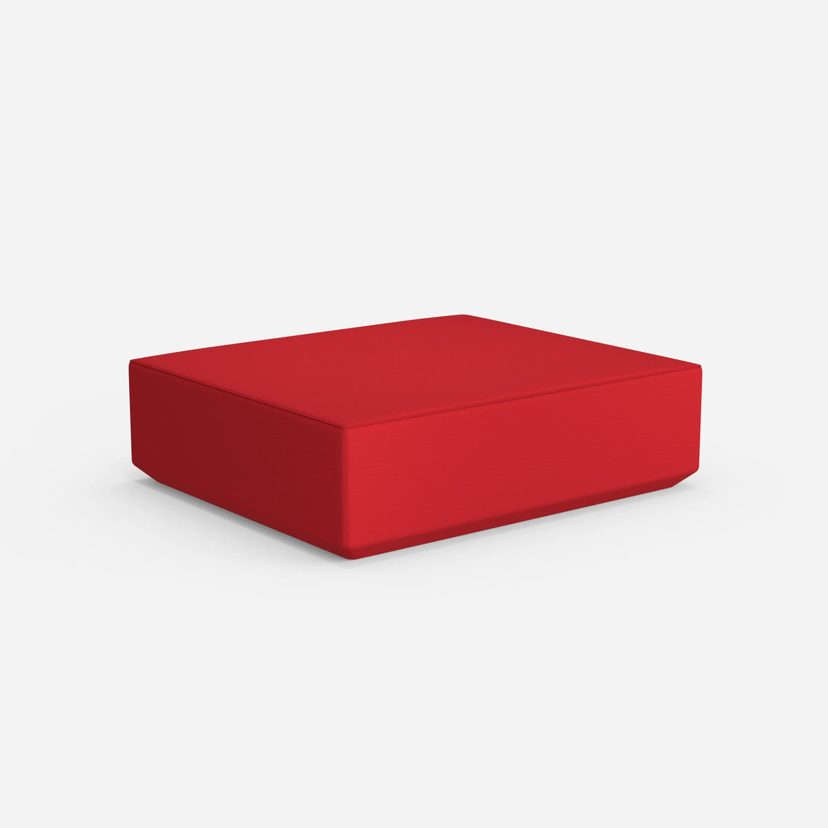 Moderner großer Pouf von hinten
