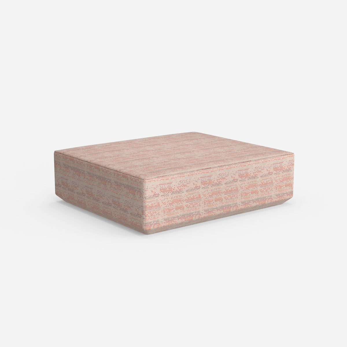 Moderner großer Pouf von hinten